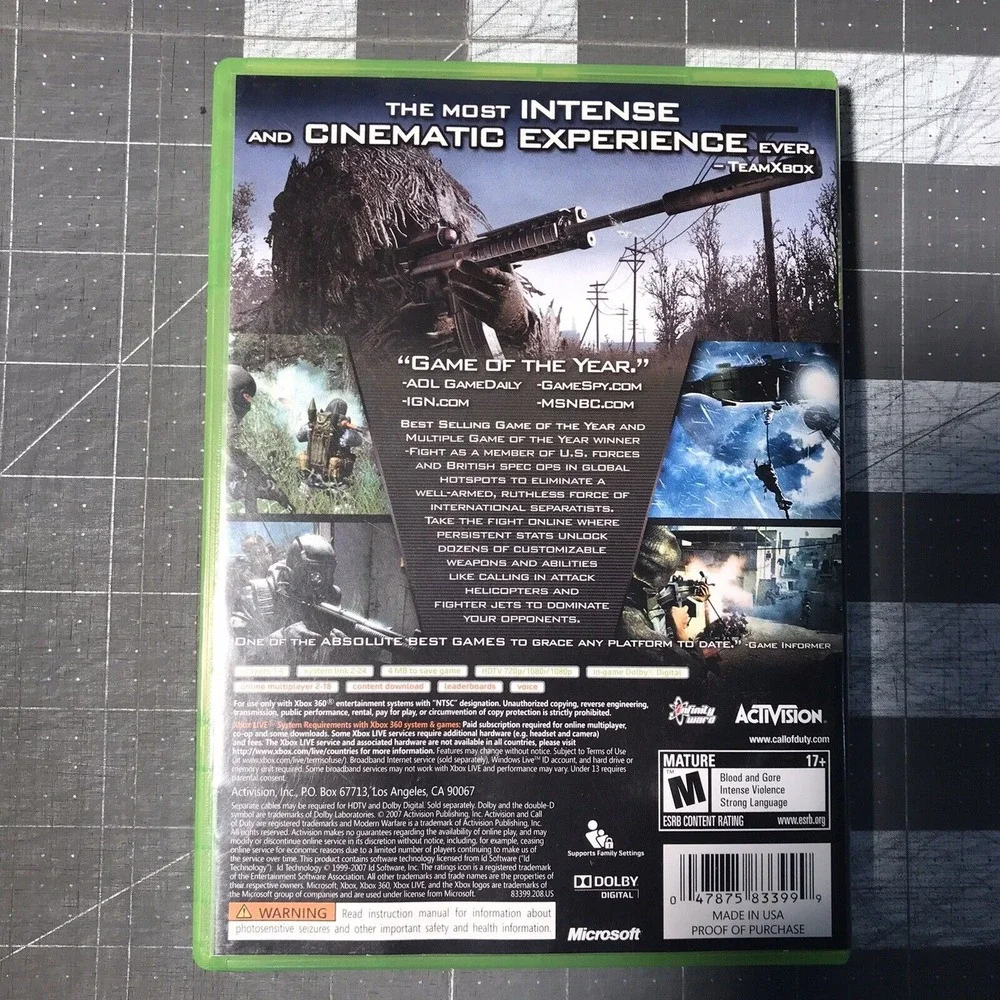 Xbox 360 Battlefield Baseball 2K6 2K11 COD4 Batman Games